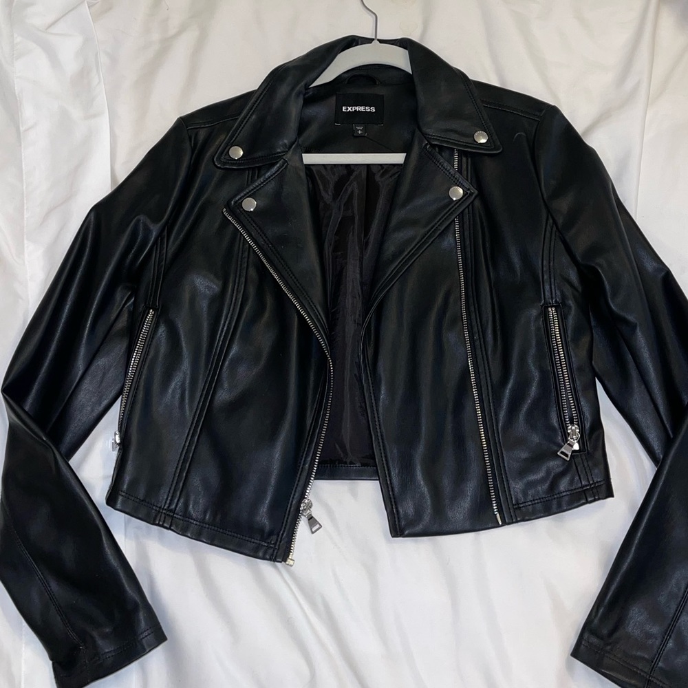 NWOT express leather jacket